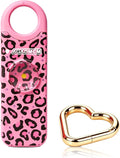 Rechargeable Personal Safety Alarm for Women | 130dB Loud Siren & Strobe Light & Low Battery Notice, Emergency Keychain Alarm for Self Defense (Cheetah) by AGADMCM