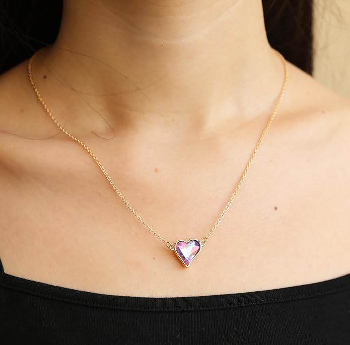 RZKING Golden Necklace for Women, Dainty Butterfly Heart Bow Rose Necklace, Gifts for Best Friend Sister Mom Girlfriend, Graduation Chritmas Birthday Anniversary Thank You Gifts - Image 7