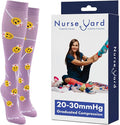 Compression Socks for Nurses - Women & Men - 20-30mmHg Graduated Compression, For Medical Staff, Athletes - 1 Pair by NurseYard
