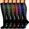 Copper Compression Socks for Women & Men (6 pairs) - Best Support for Nurses, Running, Hiking, Recovery by BLUEENJOY