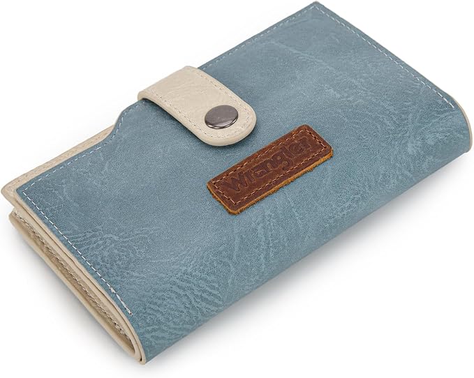 Wrangler Wallet for Women Bifold Card Holder with Zipper and ID Window - Image 5