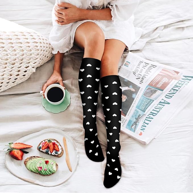 4 Pairs Compression Socks for Women and Men-Circulation Best Support Socks for Running,Athletic,Cycling - Image 3