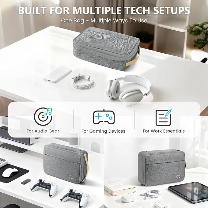 Travelkin Cord Organizer Travel, Cable Organizer For Electronic Accessories | Expandable electronics organizer,Charger organizer case, Large capacity travel case for Card,Usbs, travel essentials - Image 7