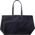 Bobbi Tote | 48L | TOTE-257 Black | Foldable/Packable Carry-On Personal Item, Trolley Sleeve, Sturdy Water-Resistant Nylon, Fits Under Airline Seat, TSA Friendly by MerzonTravel