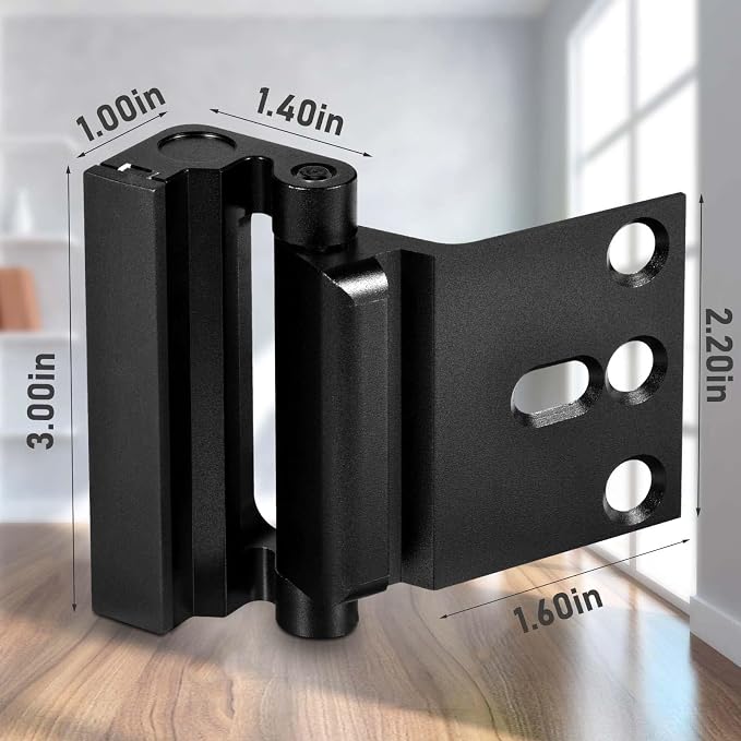 5Pack Door Reinforcement Lock Home Security, Childproof Safety | Top Door Lock Latch for Toddlers Safety, Inside Defender Prevents Unauthorized Entry on Inward Doors, Withstands 800lbs - Image 7