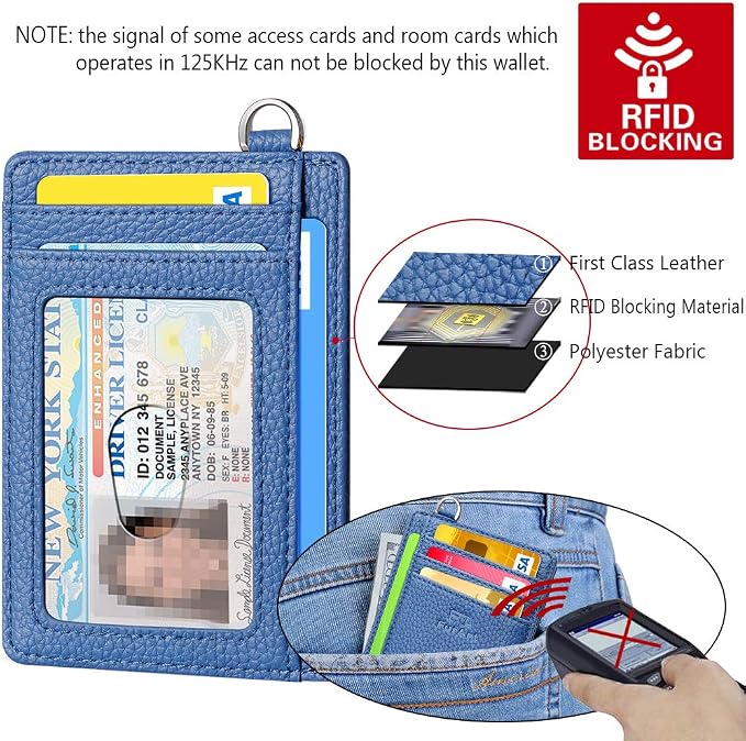 FurArt Slim Minimalist Wallet RFID Credit Card Holder for Men | slim minimalist compact rfid id window thin - Image 6