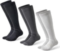 Compression Socks for Women and Men,Mild Support(3 Pairs) Unisex | Knee High,Graduated Compression,L/R Foot Labels,Breathable Fabric,Best for Flying/Nurses/Travel/Cycling/Pregnancy/Daily Wear by musesox