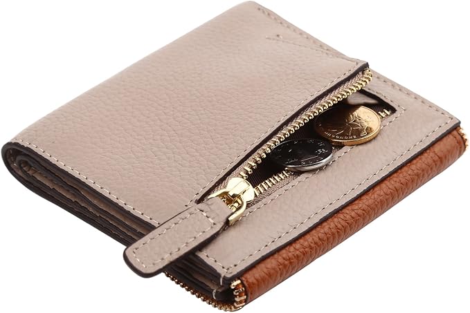 Ultra Thin Small Compact Leather Womens Girls Wallets RFID Blocking Credit Card Holder for Women - Image 3
