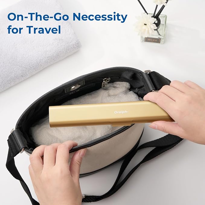 Aluminum Toothbrush Travel Case, Portable Travel Toothbrush Holder, Durable Manual Toothbrush Box Container for Traveling, Bathroom, Camping, Business Trip-Gold - Image 4