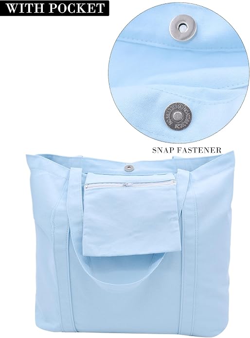 TeeYee Women Tote Bag Foldable Shoulder Bag for Travel Work | Solid Color Shopper,Lightweight & Portable,Wide & Reinforced Handles,Multi-Purpose Use,Soft & Sturdy,Machine Washable - Image 6