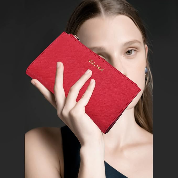 Wallets for Women Trifold Wristlet Wallets Large Capacity RFID Blocking Ladies Purse Credit Card Holder - Image 6