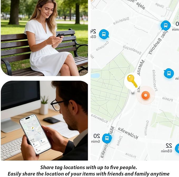 Key Finder Bluetooth Tracker, Item Locator for Keys Wallet Bags | Mini Wireless Tag Locator with Anti-Lost Alarm & App Control for Keys, Wallet, Luggage & Bags (iOS Only) - Image 5