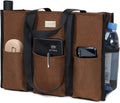TOPDesign Utility Water Resistant Tote Bag with 13 Pockets, Top Zipper Closure & Thick Bottom Support, for Working Women by TOPDesign