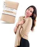 Pashmina Shawl Wraps for Women | USA Made Travel Scarf for Women | Lightweight & Soft Pashmina | Evening Dresses | Travel Scarf Airplane | UPF 50+ Sun Protection | 68x35in by Happyluxe