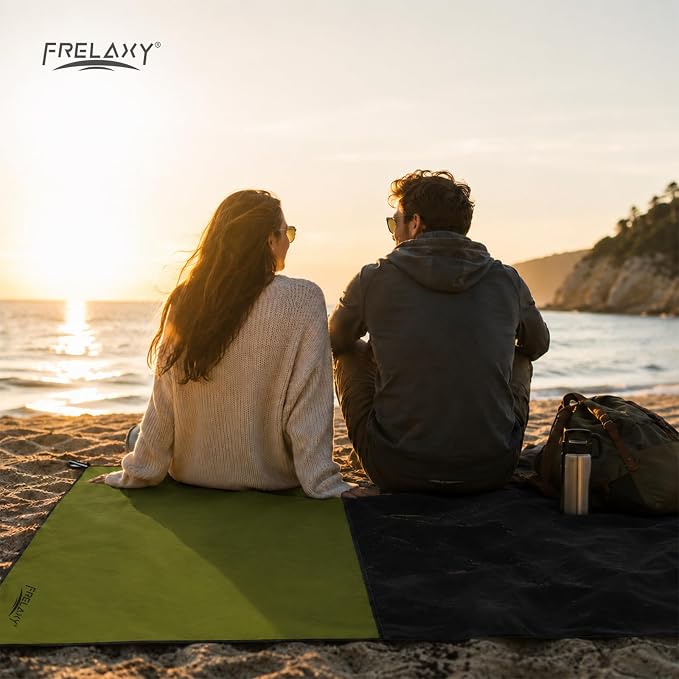 Frelaxy Pocket Picnic Blanket, Waterproof Blanket for Beach Festival | Lightweight compact design, Multi-use outdoor blanket, Waterproof & sandproof material, Easy to carry, Picnic, Camping - Image 6