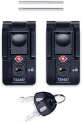 Pelican Replacement TSA Locking Latches, Medium, Black (Set of 2) by ColorCase