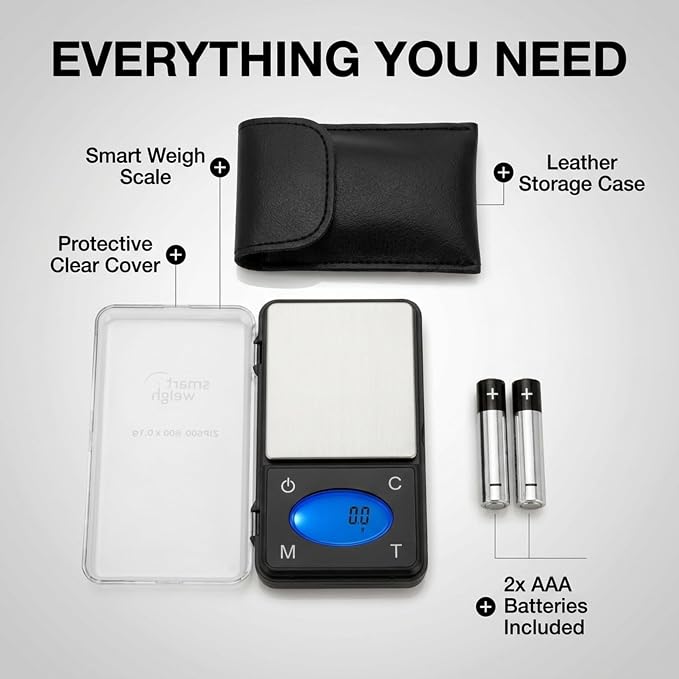 Smart Weigh ZIP600 Ultra Slim Digital Pocket Scale 600g by 0.1g with Counting Feature,Gram Scale and Ounce Scale, High Precision Accuracy - Image 2