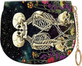 Women's Slim RFID Wallet – Compact Leather Card Holder Wallet for Women, 9 Card Slots RFID Blocking Credit Card Organizer, Small Travel Wallet - Skeleton Floral by Unknown