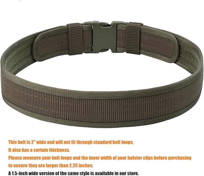 Security EMS EMT Firefighters Work Belt 2" Wide Camping Hiking Utility Tool Belt Airsoft Paintball Gear Holster Belt - Image 2