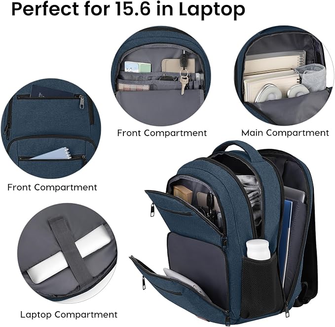 BIKROD Backpack for Boys Men, School Backpack for Teens Girls, Lightweight Casual High School Bookbag, Daily-use Travel Laptop Backpack Fits 15.6 Inch Notebook - Image 2