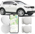GPS Tracker for Vehicles,No Monthly Fee GPS Car Tracker,Car Locator Work with Apple Find My(iOS Only),Mini GPS Tracker with Magnetic Case (White,2PCS) by HONGTOPH