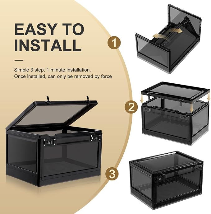 Lalifebuss Large Lock Box for Personal Items, 24 Litre Combination Lockable Storage Box for Office Locker/School/Medicine/Snacks/Phone Jail/Electronic/Home - Image 5