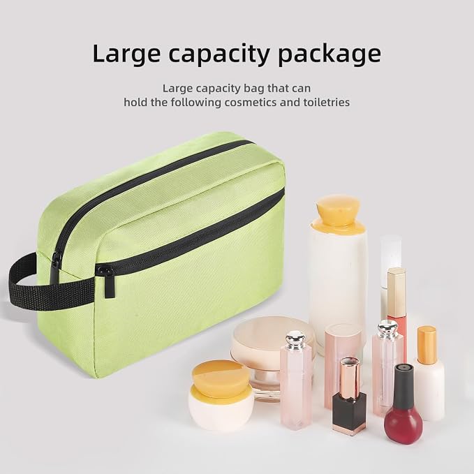 Icramsy Travel Toiletry bag Toiletry bag for women men Hanging Cosmetic bag Travel accessories for Women Men (Grass green) - Image 3