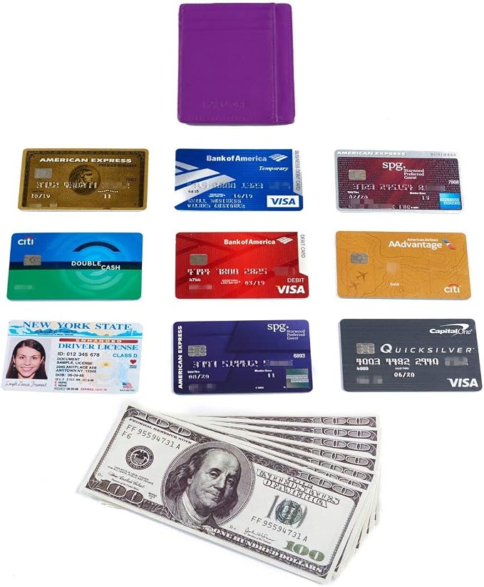 KALMORE Genuine Leather Front Pocket Slim Wallet Credit Card Holder with ID Window - Image 7