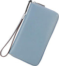Small Compact Women Wallet RFID Blocking Genuine Leather Bifold Purse with ID Windows by Lavemi