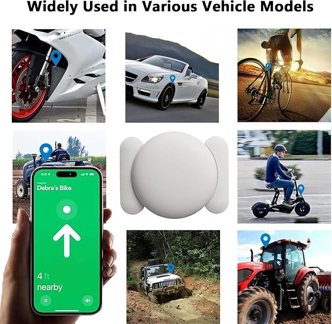 GPS Tracking Devices, 1PCS Tracker Device for Vehicles Work with Find My (iOS Only), Car Tracker Device Hidden with Magnetic Case, No Monthly Fee GPS Tracker for Vehicles (White) - Image 6