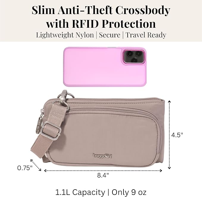 Baggallini Classic Anti-Theft Mini Wallet Crossbody - Image 4