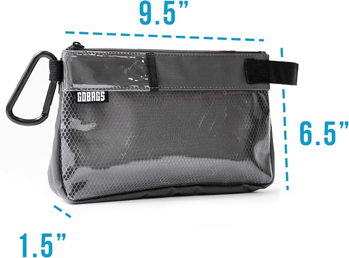 Production Zipper Bags - Electronics & Camera Accessories Bag - Cable organizer, Gear Accessory Pouch, Travel Camera Essentials (Small, Gray) - Image 3
