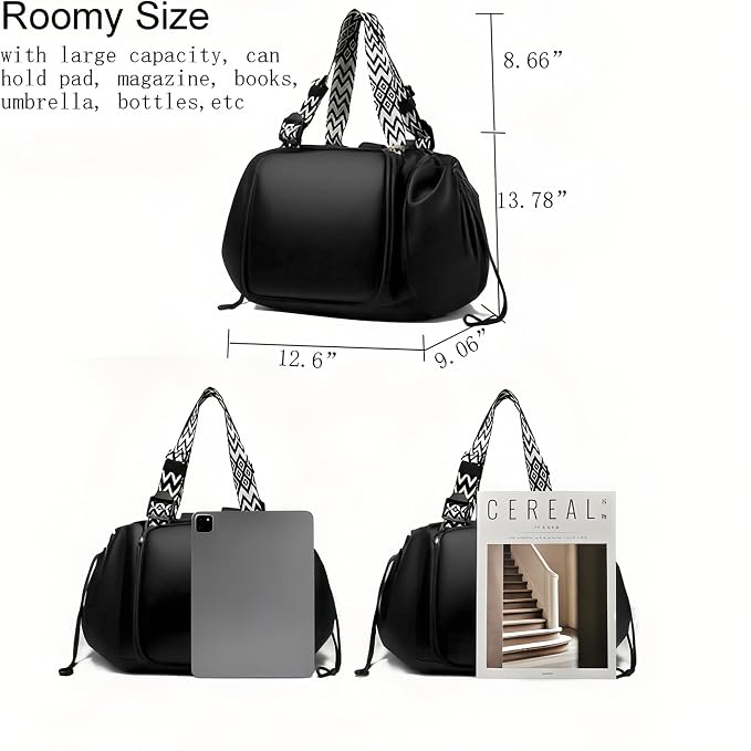 Tote Bag Large Capacity Lightweight Backpack with 15 Pockets Nylon Shoulder Bag for Car Travel Mother Bag - Image 4
