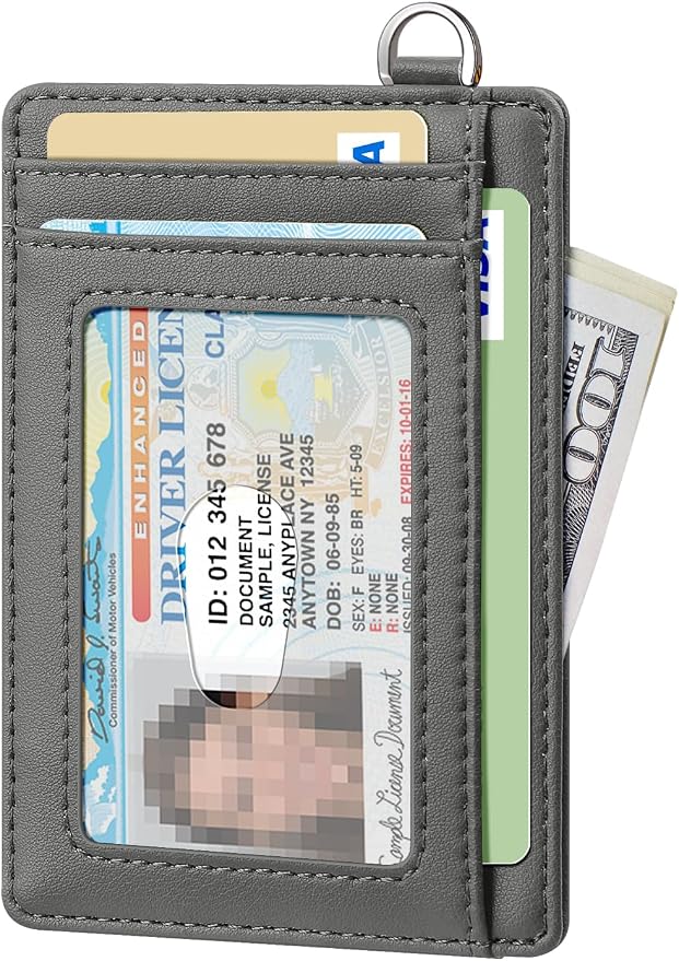 FurArt Slim Minimalist Wallet RFID Credit Card Holder for Men | slim minimalist compact rfid id window thin - Image 2