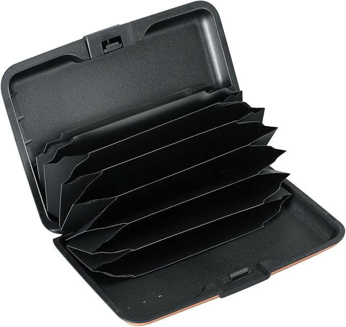 RFID Blocking Credit Card Protector Case Holder Wallet for Men Women | RFID Blocking Credit Card Protector Aluminum ID Case Hard Shell Business Card Holders Metal Wallet for Men or Women - Image 2