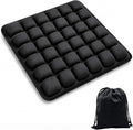 Airplane Seat Cushion, Inflatable Travel Cushion for Long Flights | with Hand Pump, Washable Stretch Fabric and TPU, for Air Travel, Car, Office Chair and Wheelchair, 16 x 18 in by Unknown