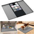URMONA Waterproof Silicone Under Sink Mat 25'' x 22'' Shelf Liner for Kitchen and Bathroom, Cabinet and Counter Protector, Storage and Organizers, Litter Mat, Pet Cat Puppy Essentials(Beige) by URMONA