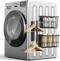 FAMNONE Magnetic Laundry Organizer, Dryer Ball Holder & Hanger Rack | Magnetic Lint Bin, Fridge Basket, Washer Dryer Organizer, Metal Magnetic Basket for Kitchen, Fidge, Laundry by FAMNONE