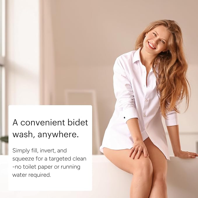 Brondell GoSpa Travel Bidet GS-70 – Portable Peri Bottle for Postpartum & Perineal Care, 400ml Handheld Bidet with Angled Nozzle, Nozzle Storage & Travel Bag - Image 4