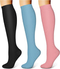 WITHYOU 3 Pairs Compression Socks for Women & Men 15-20 mmHg,Best Support for Nurses Running Hiking by WITHYOU