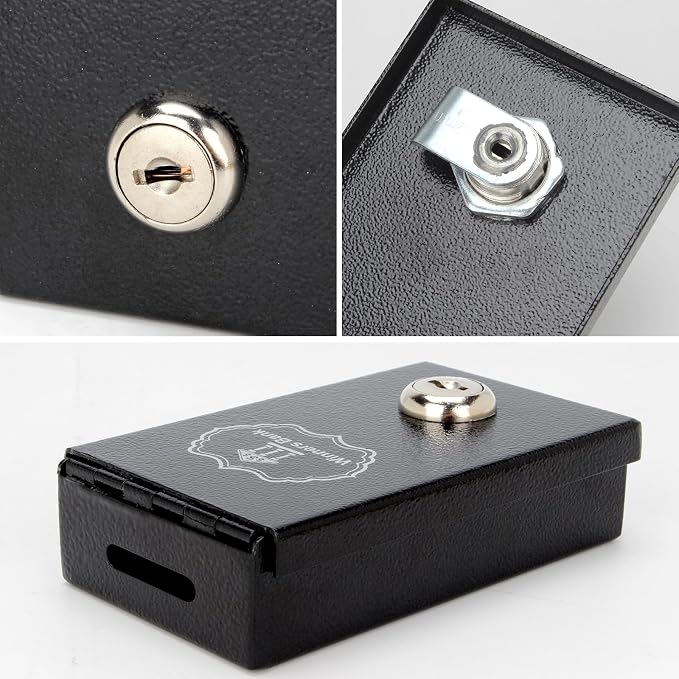 4.3 x 2.5 Inches Metal Box for Gambler with 2 Keys | Winners Bank Portable Safe Casino Money Pocket Sized Cash Box, Mini Lock Box Gambling Box For Cash Saving Go Home Money - Image 6