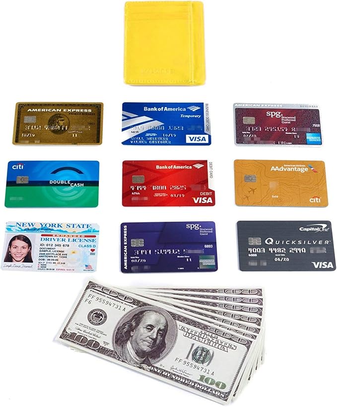 KALMORE Genuine Leather Front Pocket Slim Wallet Credit Card Holder with ID Window - Image 6