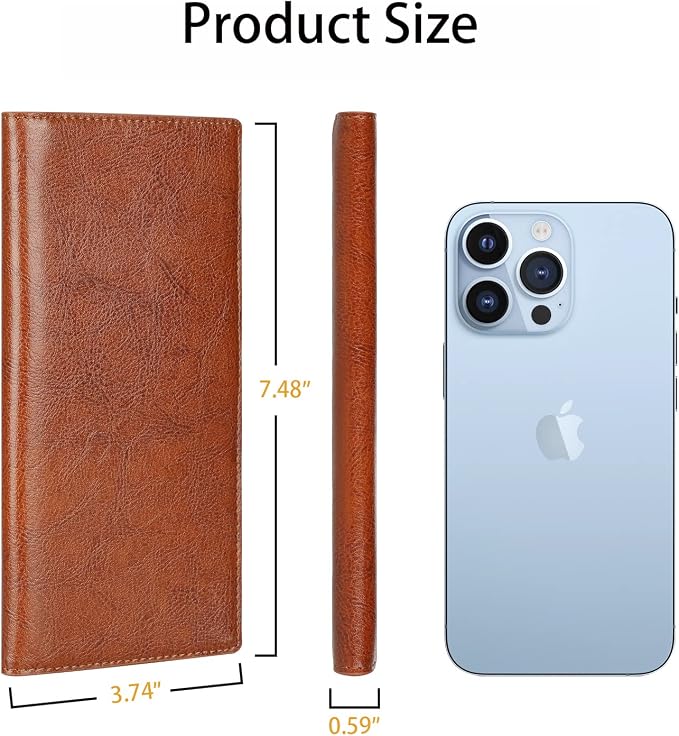 Ultra Slim Thin Leather Women Wallet RFID Blocking Credit Card Holder Bifold Long Ladies Billfold - Image 4