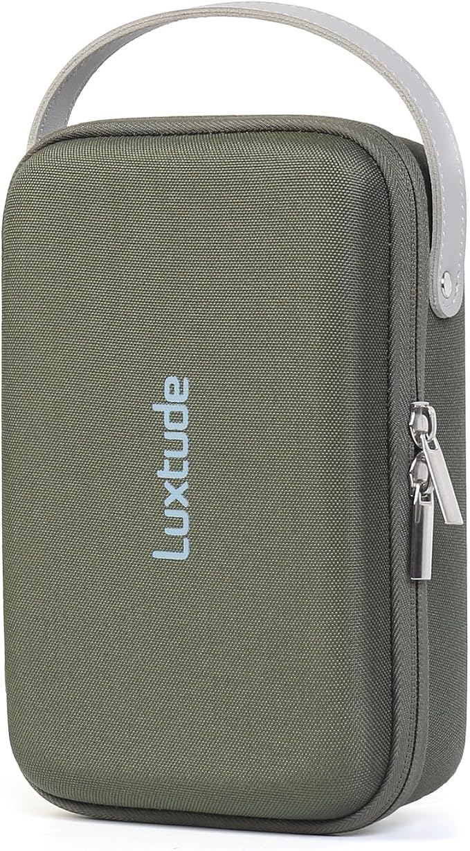 Tech Organizer Travel Case, Portable Electronics Organizer | Hard Shell Zipper Case for Charging Cables, Power Banks and Other Travel Essentials (External Size 8.5 x 5.9 x 2.5 Inch) by Luxtude