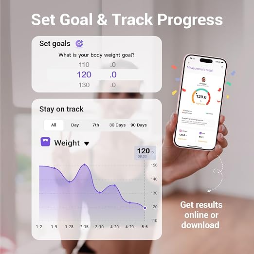 Smart Scale for Body Weight Digital Bathroom Scale with BMI Body Fat | Accurate Body Composition Muscle Mass Scale for Home Families Women Weight Loss Tracking Health Compact Size 400lb Pink - Image 5