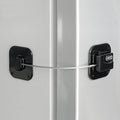 Refrigerator Lock, Heavy Duty Fridge Lock, Combination Lock for Refrigerator Cabinets, Drawers, Safety, Easy Install No Keys Needed (Black-1Pack) by Coipdfty