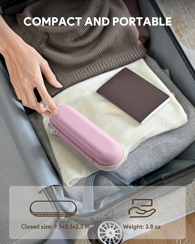 SQERO Electric Toothbrush Travel Case for Oral-B Pro/iO, Philips Sonicare/Aquasonic, Oral B Case for Brush Heads & Accessories, Portable Toothbrush Hard Carry Bag Waterproof PU - Image 6