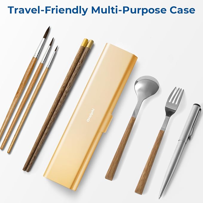 Wider Aluminum Toothbrush Travel Case, Portable Travel Toothbrush Holder, Durable Manual Toothbrush Box Container for Traveling, Bathroom, Camping, Business Trip, Gold - Image 8