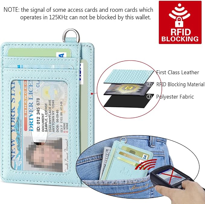 FurArt Slim Minimalist Wallet RFID Credit Card Holder for Men | slim minimalist compact rfid id window thin - Image 5