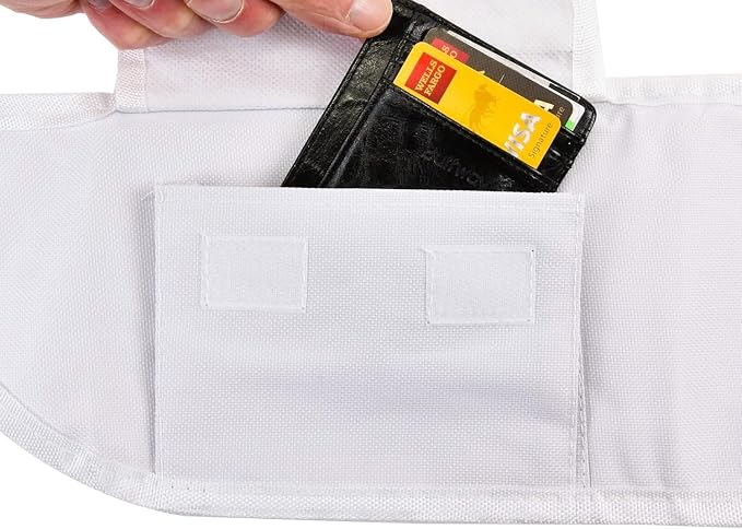 Generic Ihram Belt for Hajj and Umrah - Adjustable Size with Front Pockets and Zippered Compartments - Image 6